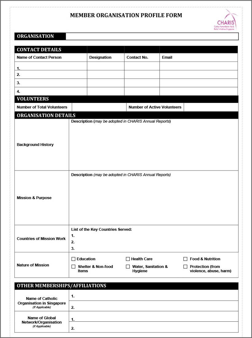 ResourcesNew_Member Organisation Profile Form