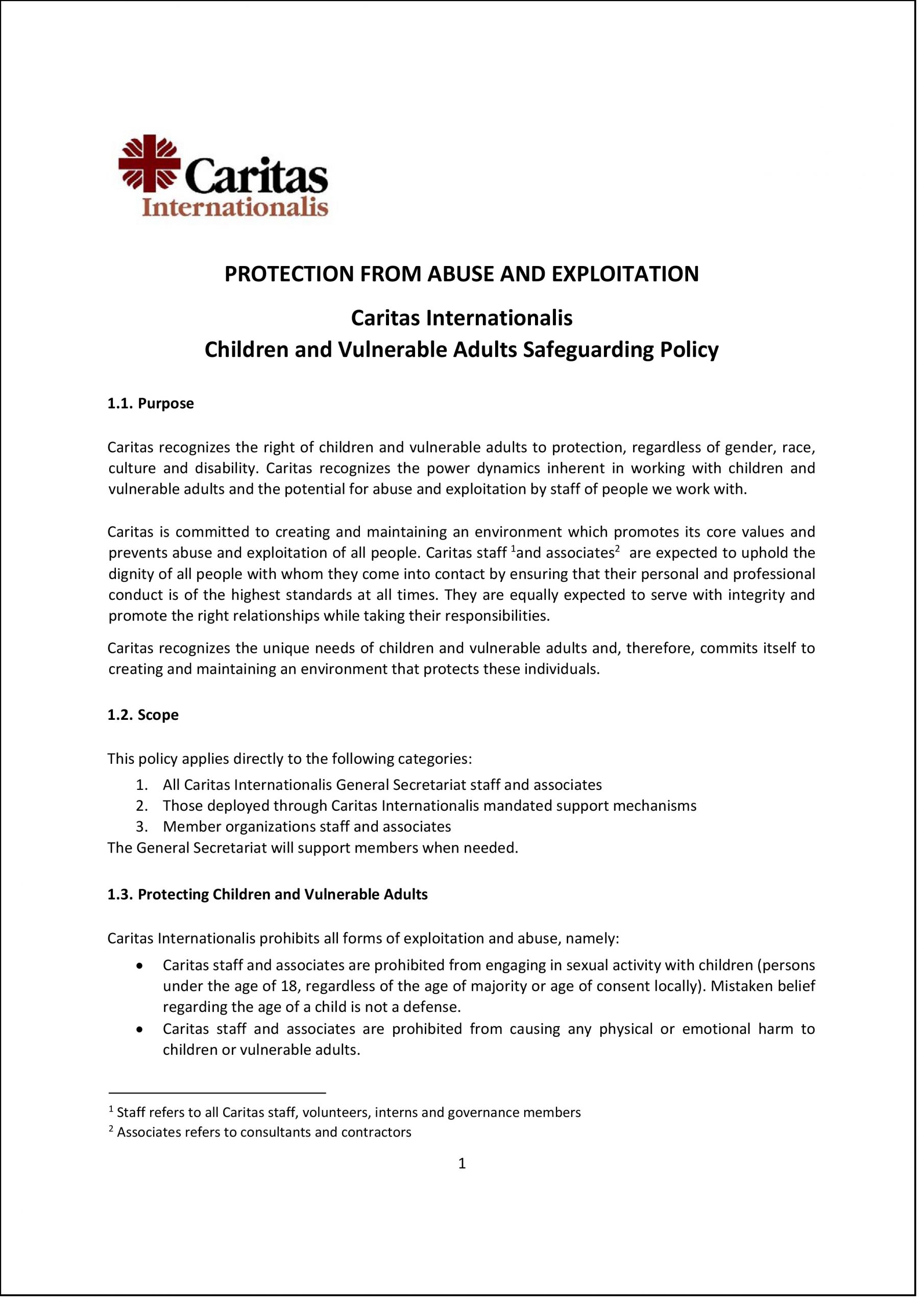 CI Children and Vulnerable Adults Safeguarding Policy
